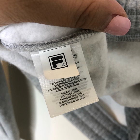 FILA Quarter Zip Pullover Color Block Sweatshirt - Picture 6 of 9